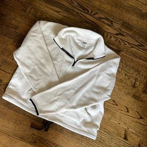 Victoria Secret quarter zip fleece. Cream colored in size M!